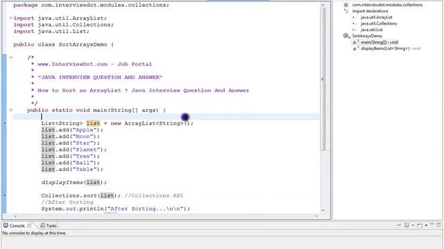 HOW TO SORT LIST IN JAVA смотреть онлайн