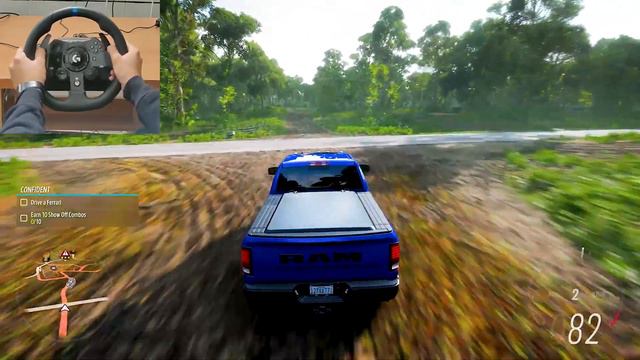 Ram Power Wagon - off road Forza Horizon 5 | Logitech g23 steering wheel смотреть онлайн