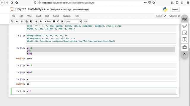 03- Comparison and Assignment Operators in Python in Arabic смотреть онлайн