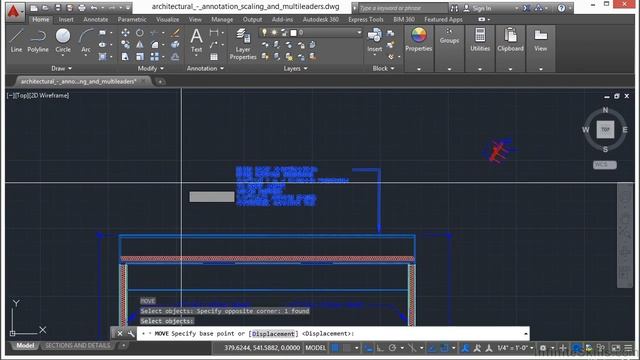 Learning Autodesk AutoCAD 2015 The Move And Copy Commands смотреть онлайн