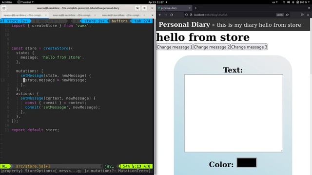 43- كورس VUE 3: Vuex - Store Mutations смотреть онлайн