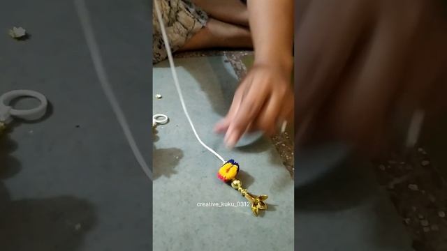 How to make hanging bell at home | pompom | Jhoomer hanging for home decoration | Door hanging bell смотреть онлайн