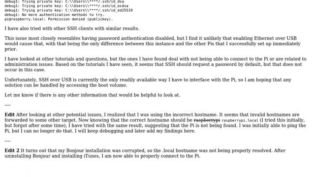 Raspberry Pi: "Permission denied (publickey)." after flashing with Raspbian Buster Lite смотреть онлайн