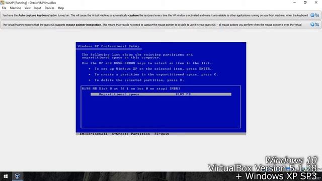 Создать виртуальную машину в VirtualBox и установить систему на примере WinXP смотреть онлайн