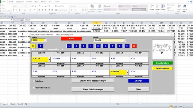 External Excel files open and edit with multi column databases from one mask Excel VBA смотреть онлайн