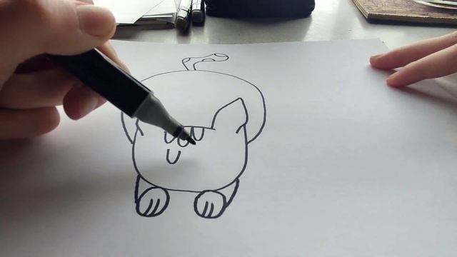 Рисуем милого котенка ?с детьми смотреть онлайн