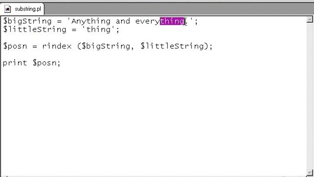 VTC Player Perl Fundamentals, Locating a substring 2 смотреть онлайн