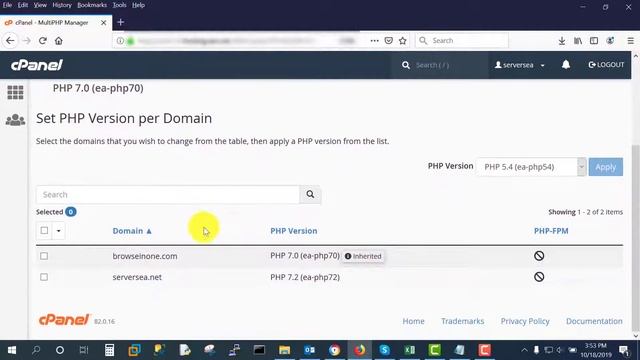Change PHP Versions Using MultiPHP Manager in cPanel смотреть онлайн