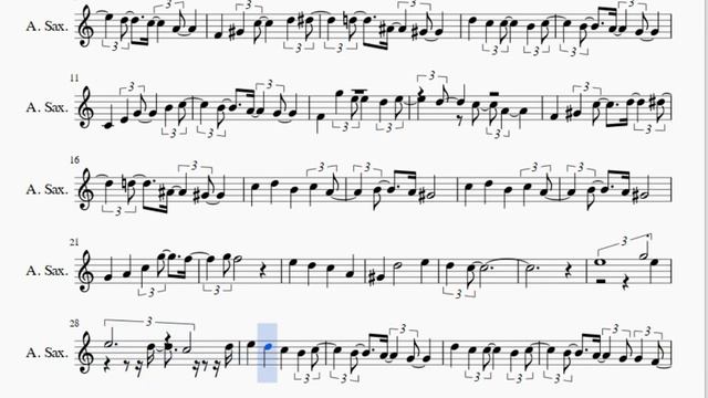 Alto Sax Sheet Music: How to play All I Want For Christmas Is You by Mariah Carey смотреть онлайн