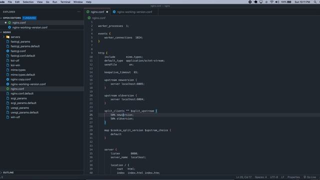 A/B testing multiple versions of a site using Nginx смотреть онлайн