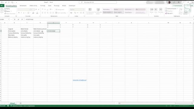 Jak usuwać polskie znaki w Excelu смотреть онлайн