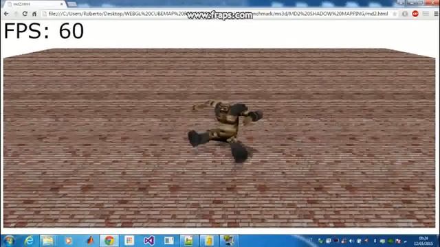 WebGL my engine md2 Quake 2 loader & shadow mapping смотреть онлайн