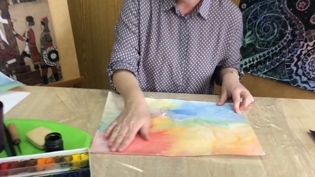 Студия изобразительного искусства "Круг". Тема занятия: Граттаж смотреть онлайн