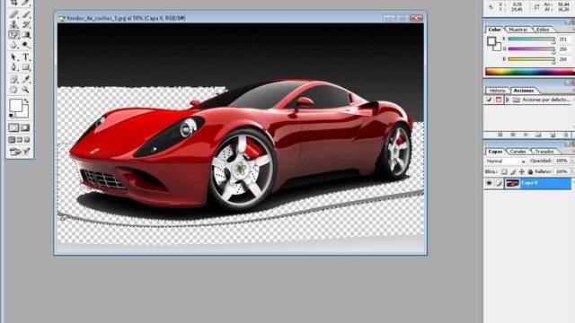 hacer fondo de imagen trasparente con Adobe Photoshop CS8 смотреть онлайн