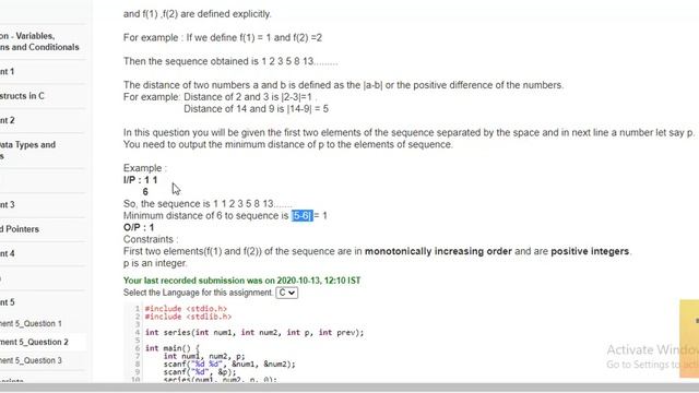 Introduction to Programming in C | NPTEL Course | WEEK5 | Assignment 5 Solution - SEP 2020 смотреть онлайн