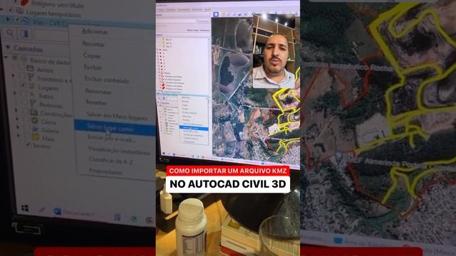 COMO IMPORTAR UM ARQUIVO KMZ PARA O AUTOCAD CIVIL 3D смотреть онлайн
