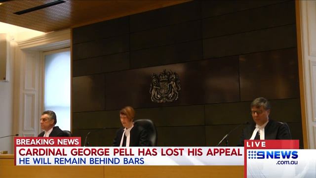 BREAKING NEWS: Cardinal George Pell loses appeal | Nine News Australia смотреть онлайн