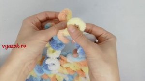 Как соединить между собой нити от разных мотков Alize Puffy