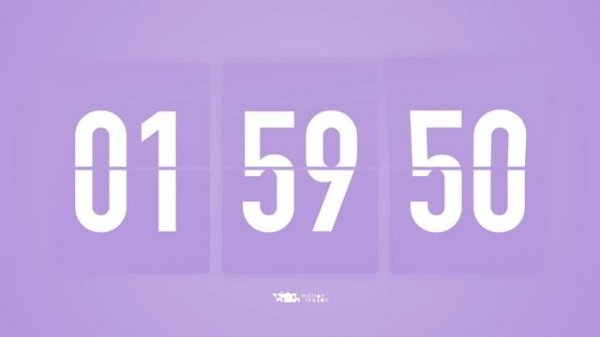 4 Hours Countdown Flip Clock Timer / Simple Beeps ? ?