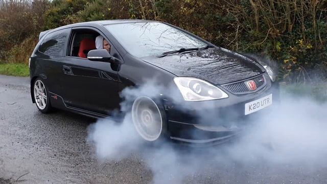 Honda Civic EP3 Type R 3rd Gear Burnout смотреть онлайн