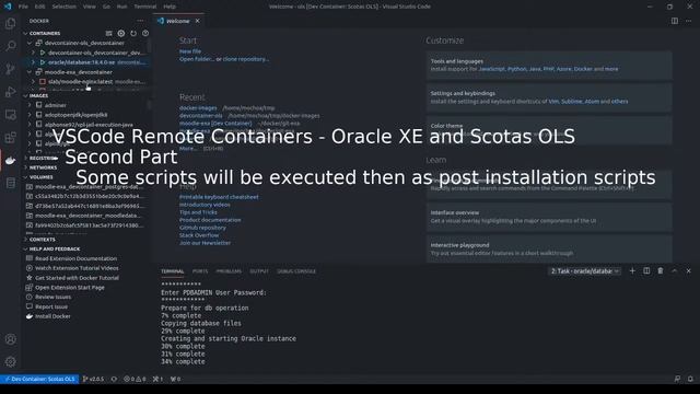 VSCode Remote Containers - Oracle XE and Scotas OLS 2-3 смотреть онлайн