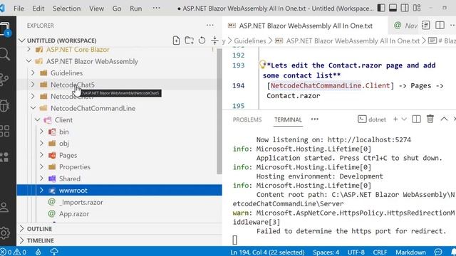 ASP.NET Core Blazor WebAssembly - 4 - Blazor WebAssembly Project Structure Template. смотреть онлайн