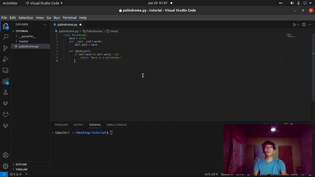 Palindrome using python. смотреть онлайн
