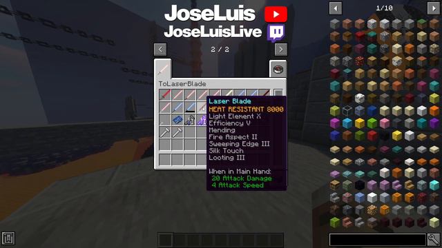 ToLaserBlade en 1 Minuto | Mod de Espadas Laser en Minecraft 🎇 смотреть онлайн