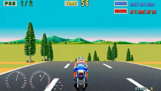 Super Hang-On in Turbo Outrun reimagined смотреть онлайн