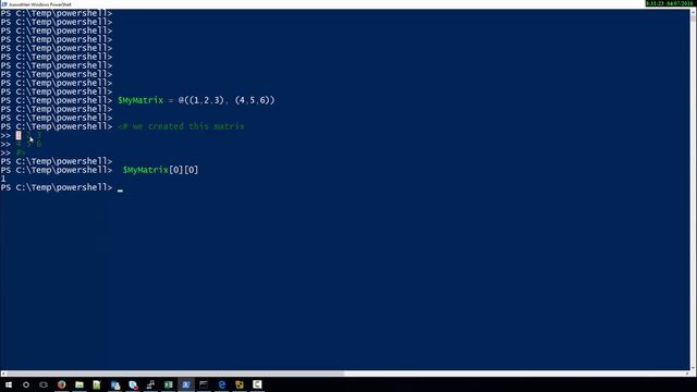Access Elements of Multidimentional Array with Powershell смотреть онлайн