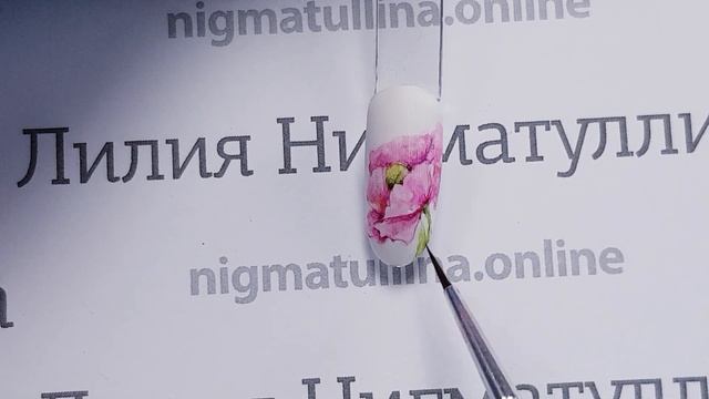 Мак. Мастер-класс акварельная роспись /Aquarelle