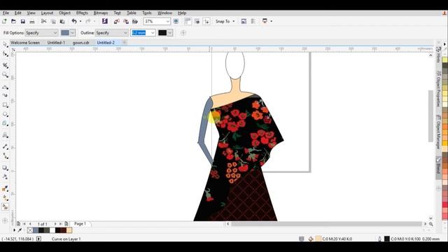 Corel Draw Speedart | Gown/Dress Illustration 2018 смотреть онлайн