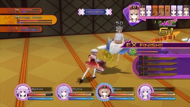 Hyperdimension Neptunia Victory - Battle Gameplay смотреть онлайн
