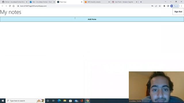 Amazon Amplify to Make Notes using GraphQL Demo смотреть онлайн