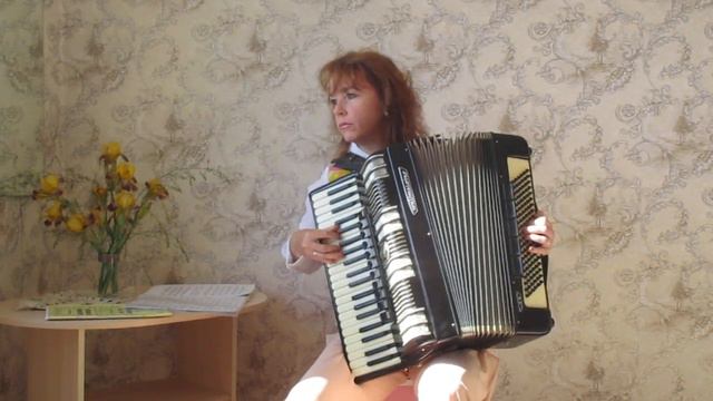 В. Бинкин " Солнечный день" фокстрот. Игра на аккордеоне смотреть онлайн