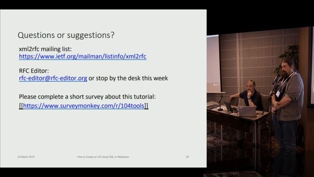 Tutorial: How to Create an Internet-Draft Using XML or Markdown смотреть онлайн