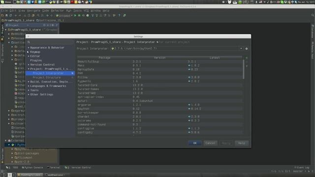 Как настроить интерпретатор проекта в PyCharm смотреть онлайн