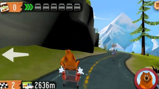 Gryzzy and the Lemmings - Lemmings Launch | Гризли и лемминги | Zlata Game Time смотреть онлайн