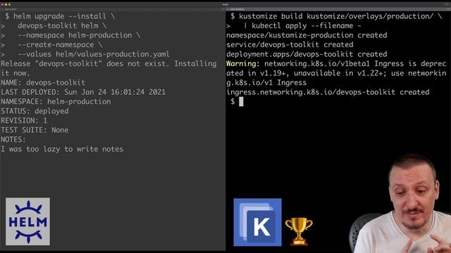 Helm vs Kustomize - The Fight Between Templating and Patching in Kubernetes смотреть онлайн