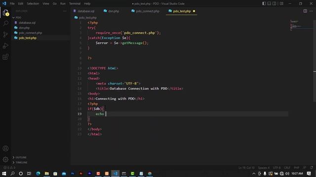 PHP PDO for Beginners(#4 Testing PDO connection ) смотреть онлайн