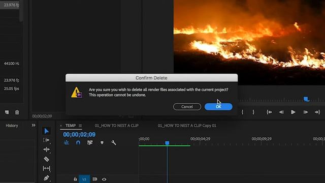 Deleting Render Files in Premiere Pro смотреть онлайн
