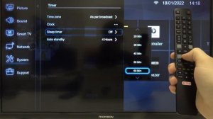 How to Turn On or Off Sleep Timer in THOMSON Smart LED TV?
