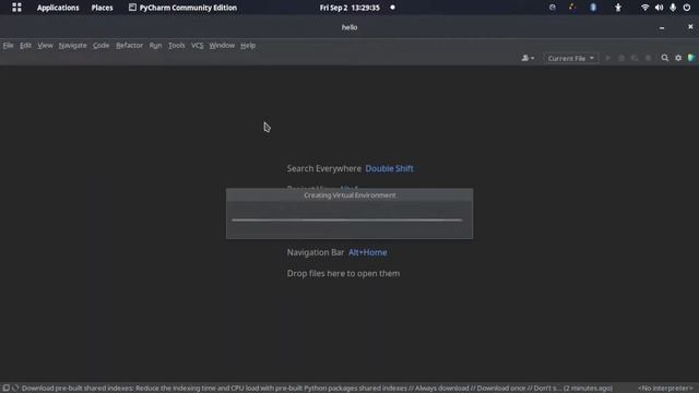 How to run "Hello World" in Python using Pycharm смотреть онлайн