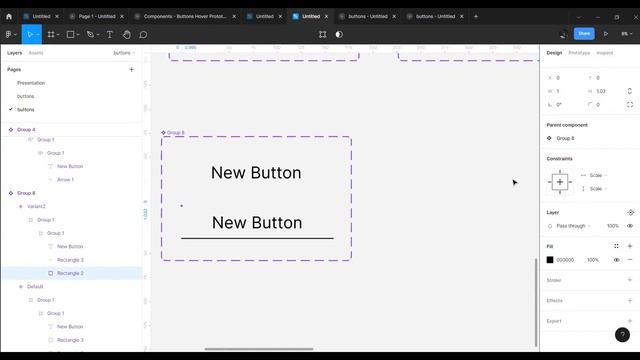 HOW TO MAKE ORIGINAL ANIMATED BUTTONS IN FIGMA #figma #prototype #hovereffect смотреть онлайн
