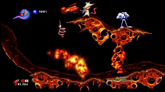 Earthworm Jim HD - [Part 2 - Original Difficulty] - What the Heck? & Andy Asteroids II смотреть онлайн