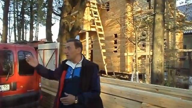 Полутораэтажный дом из бруса 6×7 м в микрорайоне Сходня города Химки смотреть онлайн