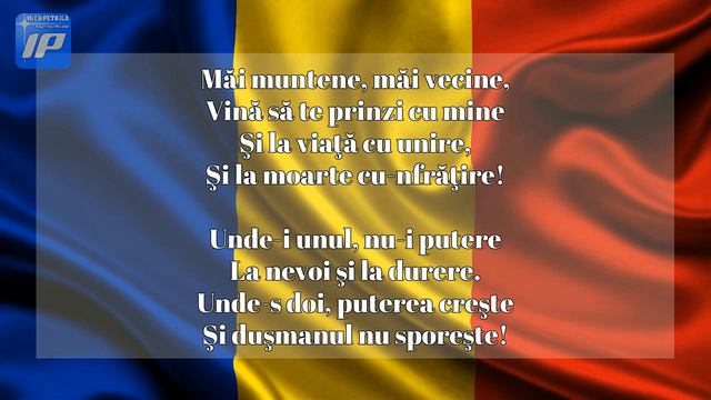 Hora Unirii - Versuri Vasile Alecsandri