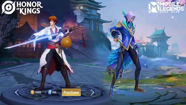 WHICH ONE IS BETTER ? | HONOR OF KINGS VS MOBILE LEGENDS COMPARISON смотреть онлайн