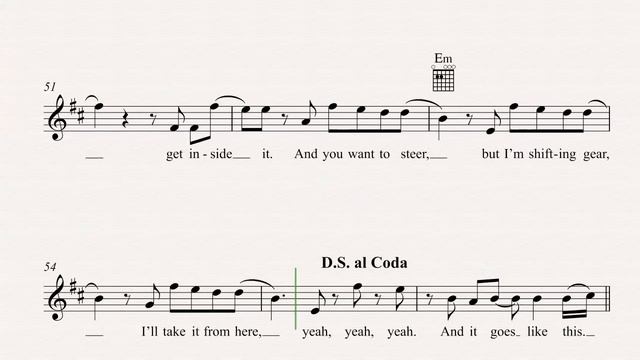Guitar - Moves Like Jagger - Maroon 5 - Sheet Music, Chords, & Vocals смотреть онлайн