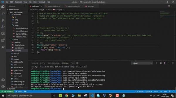 How to fix 404 not found nginx problem?